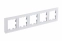 ATN330105 ATLASDESIGN NATURE 5-постовая РАМКА, МАТОВОЕ ОРГАНИЧЕСКОЕ СТЕКЛО БЕЛЫЙ