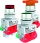 25137DEK Выкл. кноп. с фикс. ABFP ?22 мм бел. LED 220В ВK-22 DEKraft