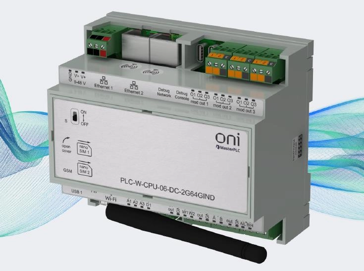 Обзор контроллера ONI PLC-W (ПЛК-W)